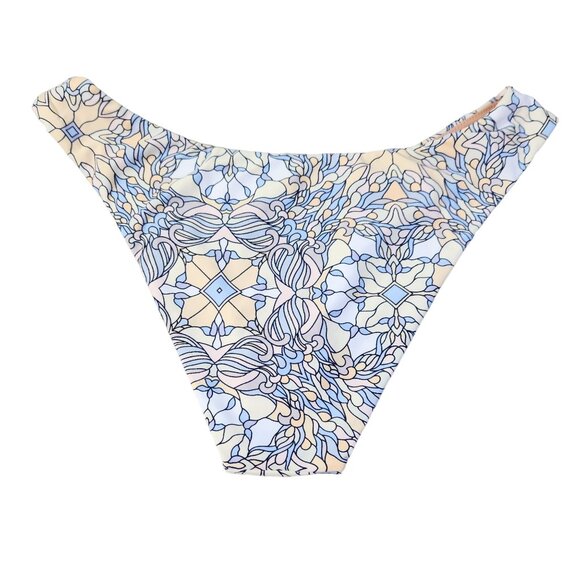 J. Crew Curved-waist Cheeky Bikini Bottom Kaleidoscope New W Tags Women's Size M - Picture 2 of 16